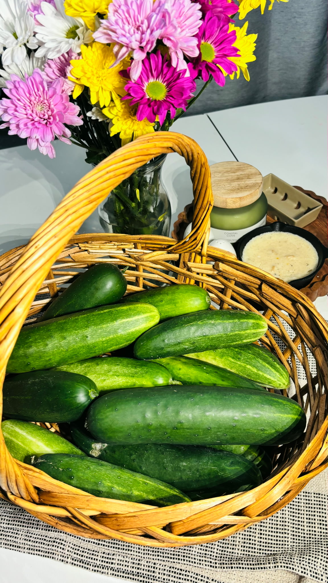Fresh Marketmore Cucumbers